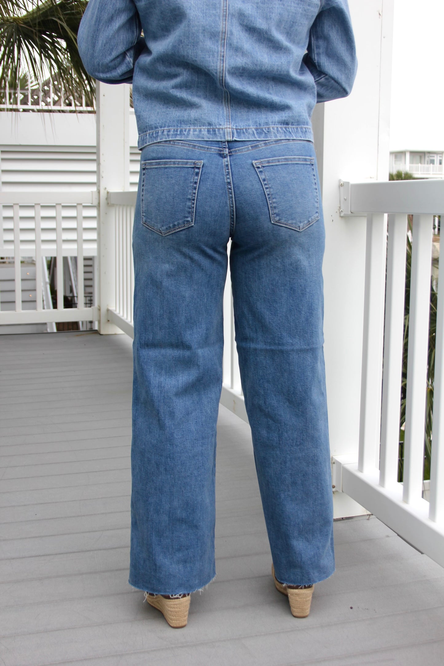 Utility Slim Wide Leg Jean