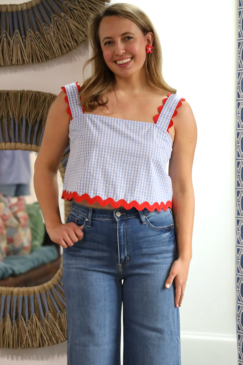 Marley Gingham Top
