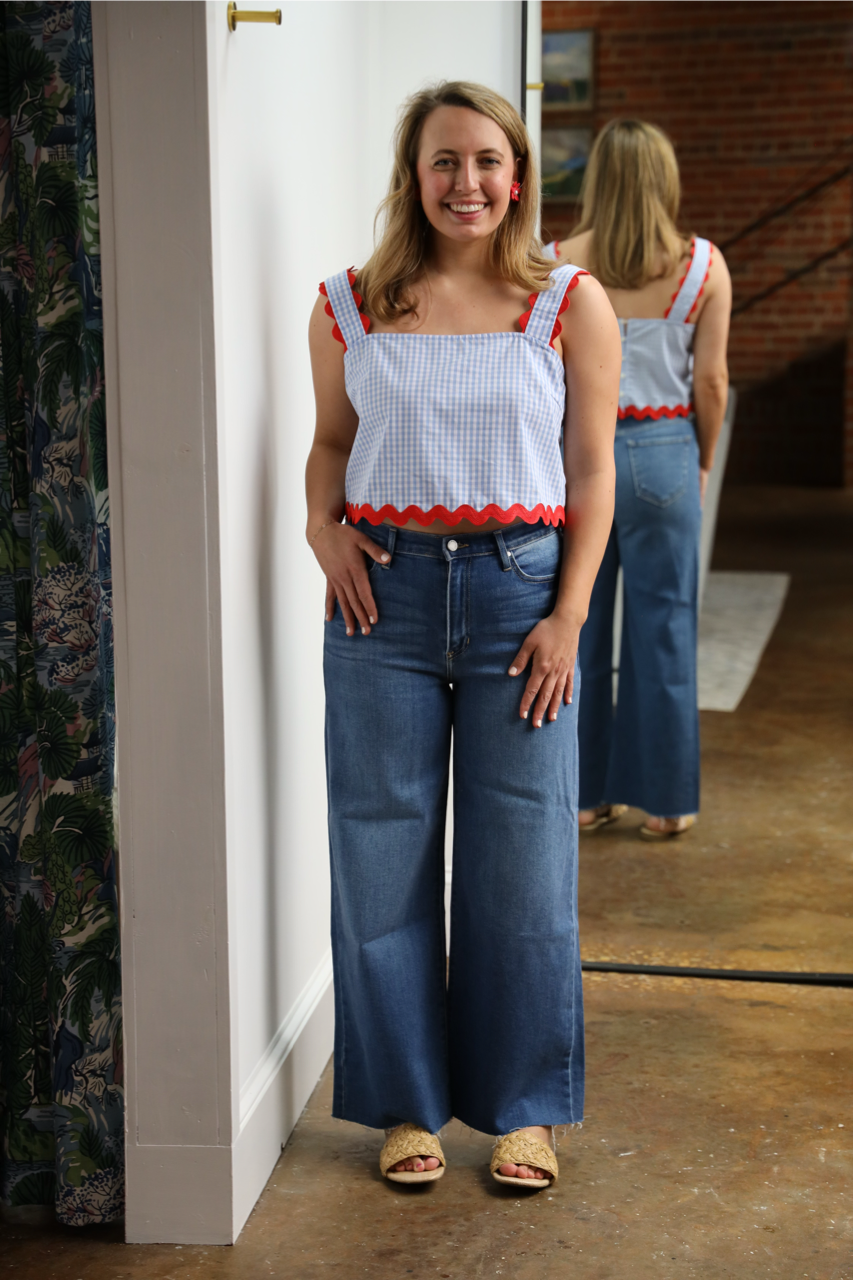 Marley Gingham Top