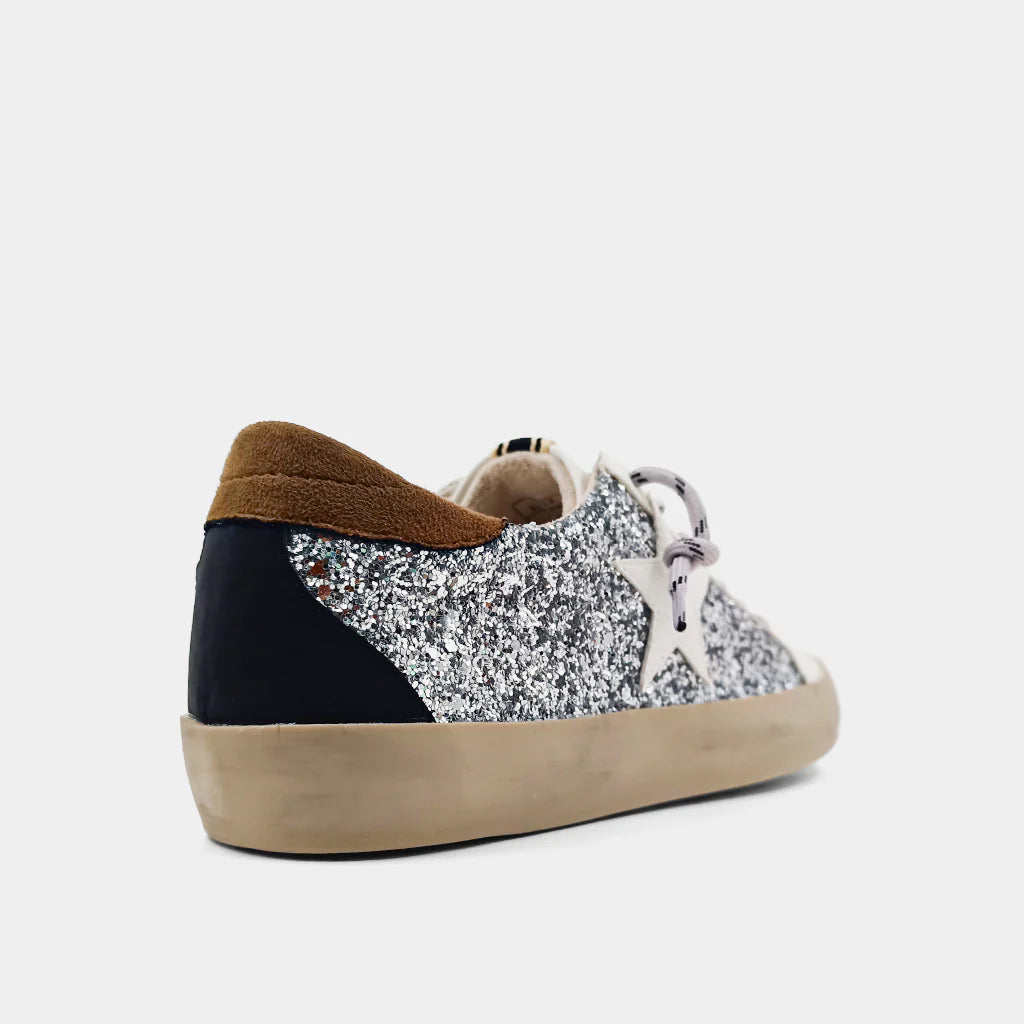 Paula Silver Sparkle Sneaker