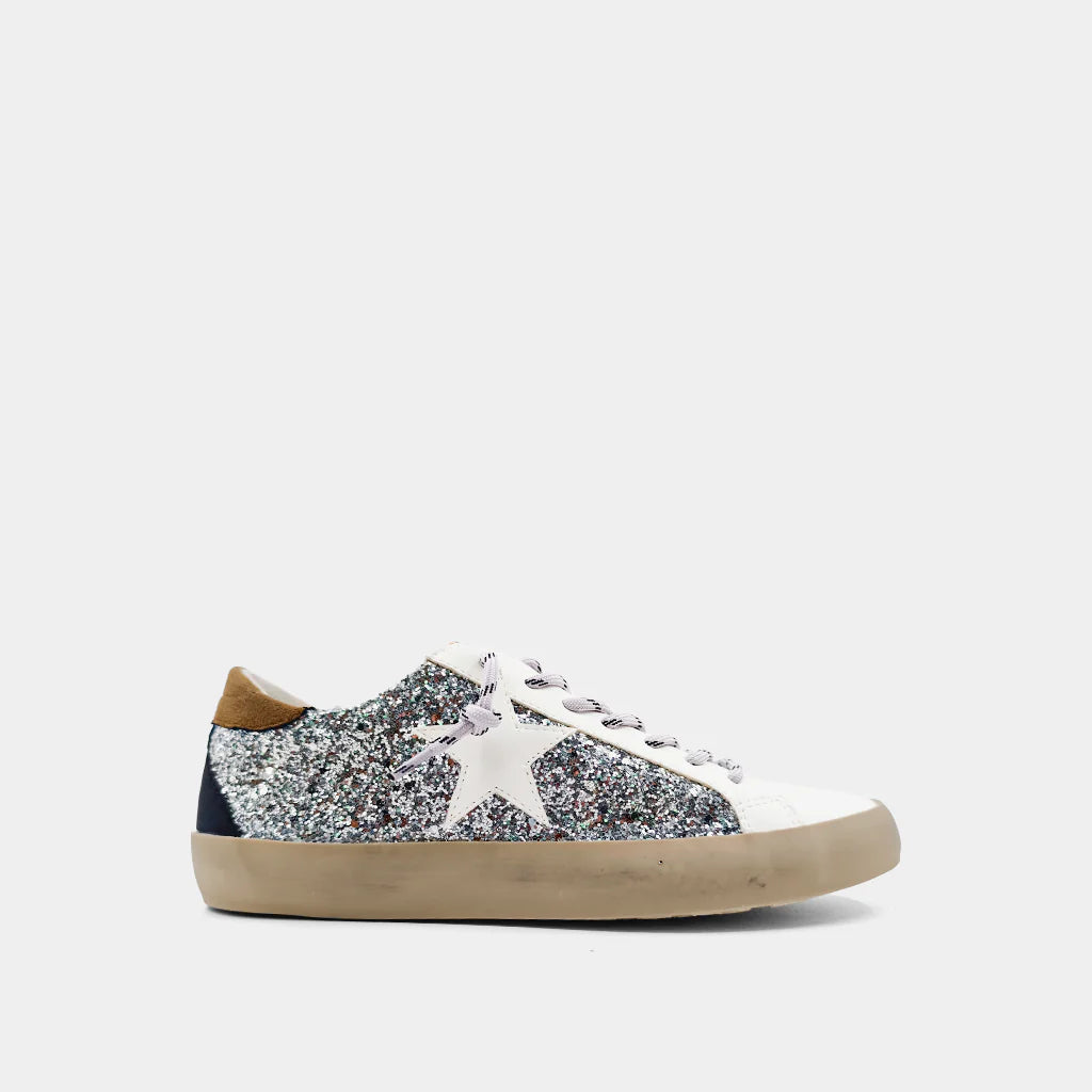 Paula Silver Sparkle Sneaker