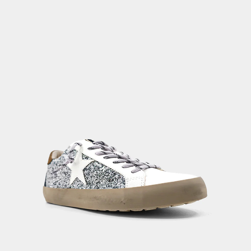 Paula Silver Sparkle Sneaker