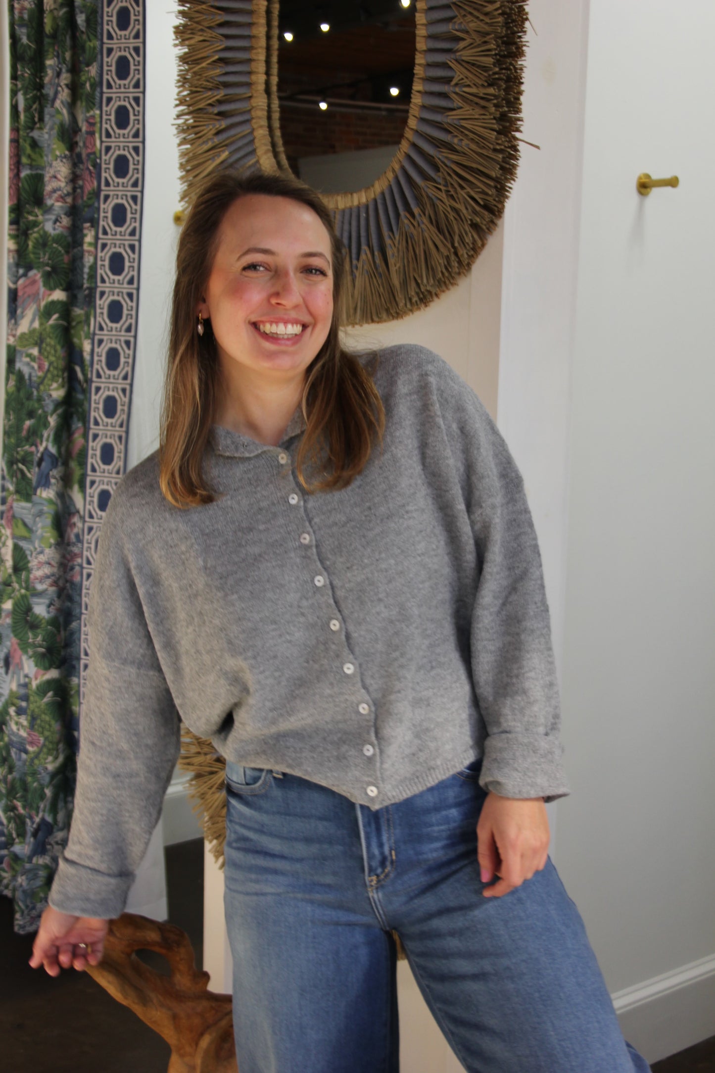 Piper Cardigan - Heather Grey
