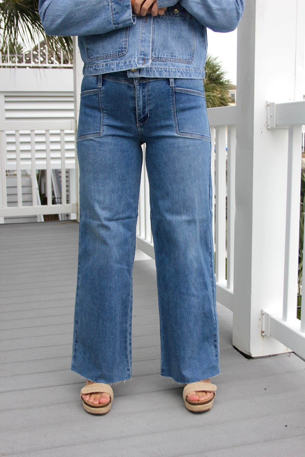 Cullur Utility Slim Wide Leg Jean – Pretty in Culler