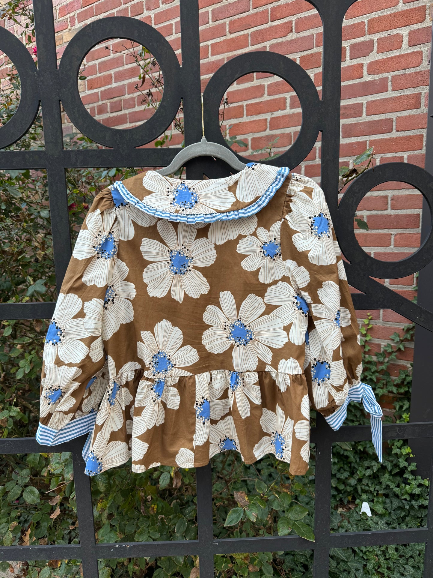 Brown Flower Top