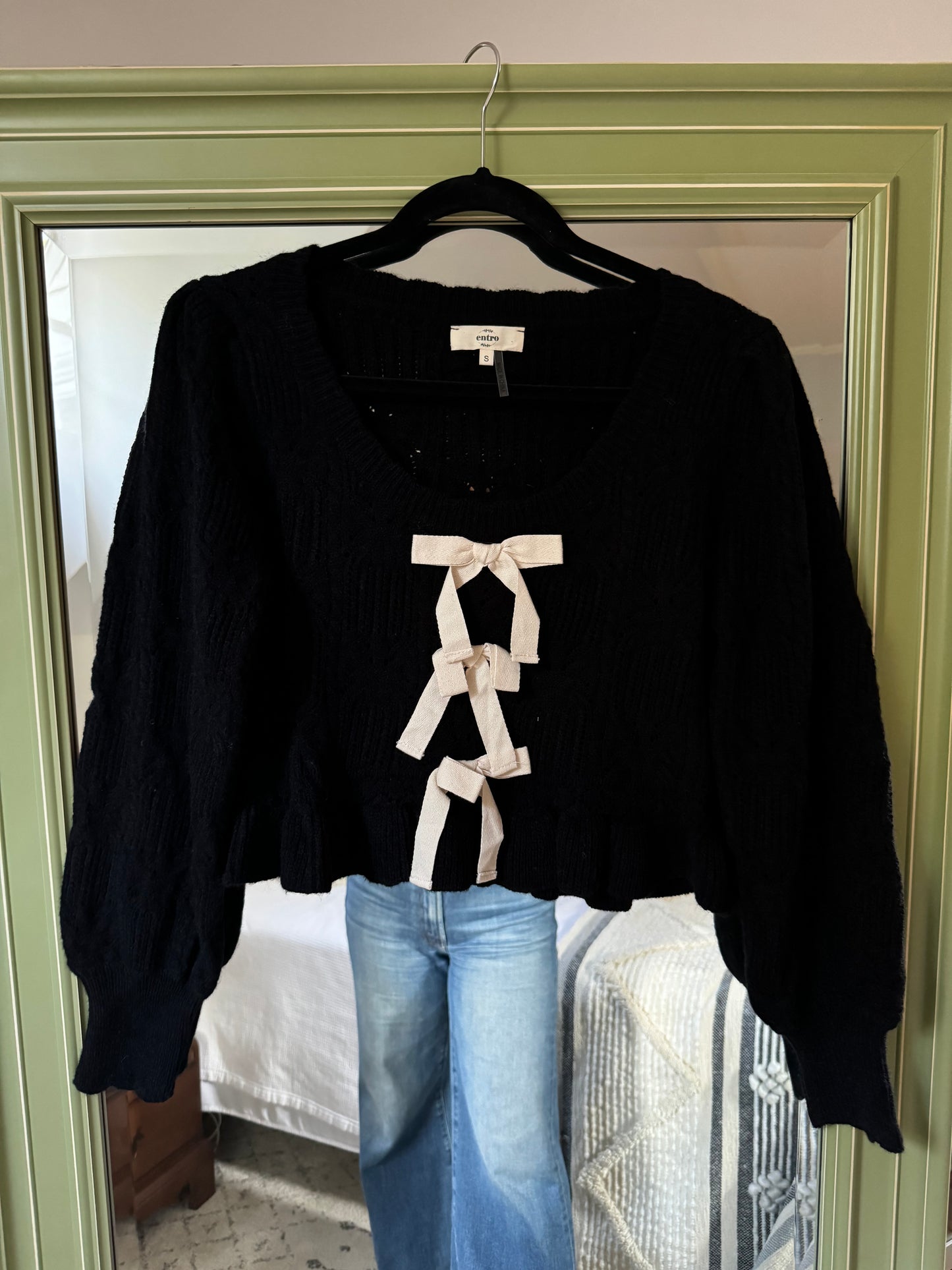 Black Bow Sweater