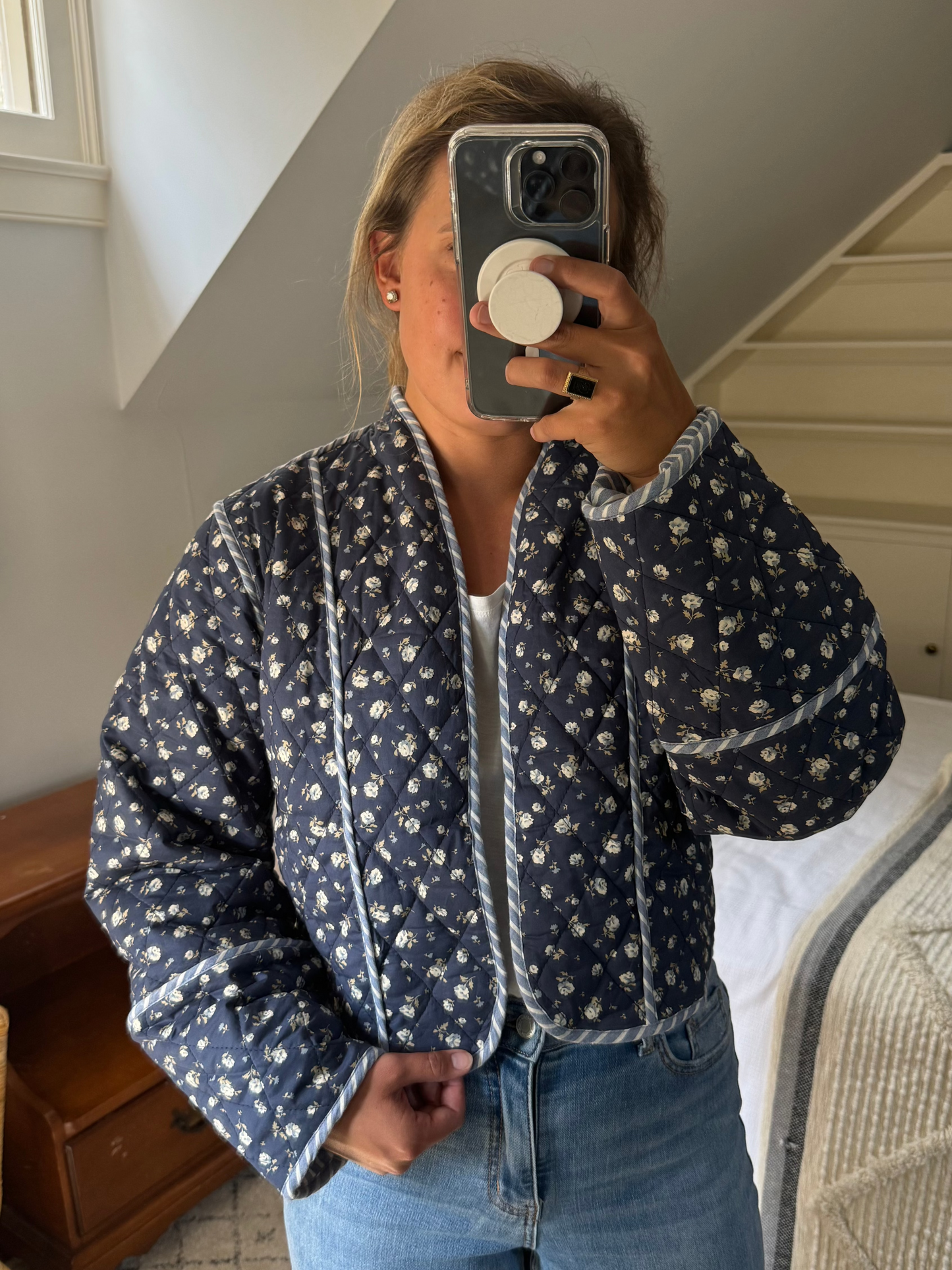 Blue Quilt Jacket